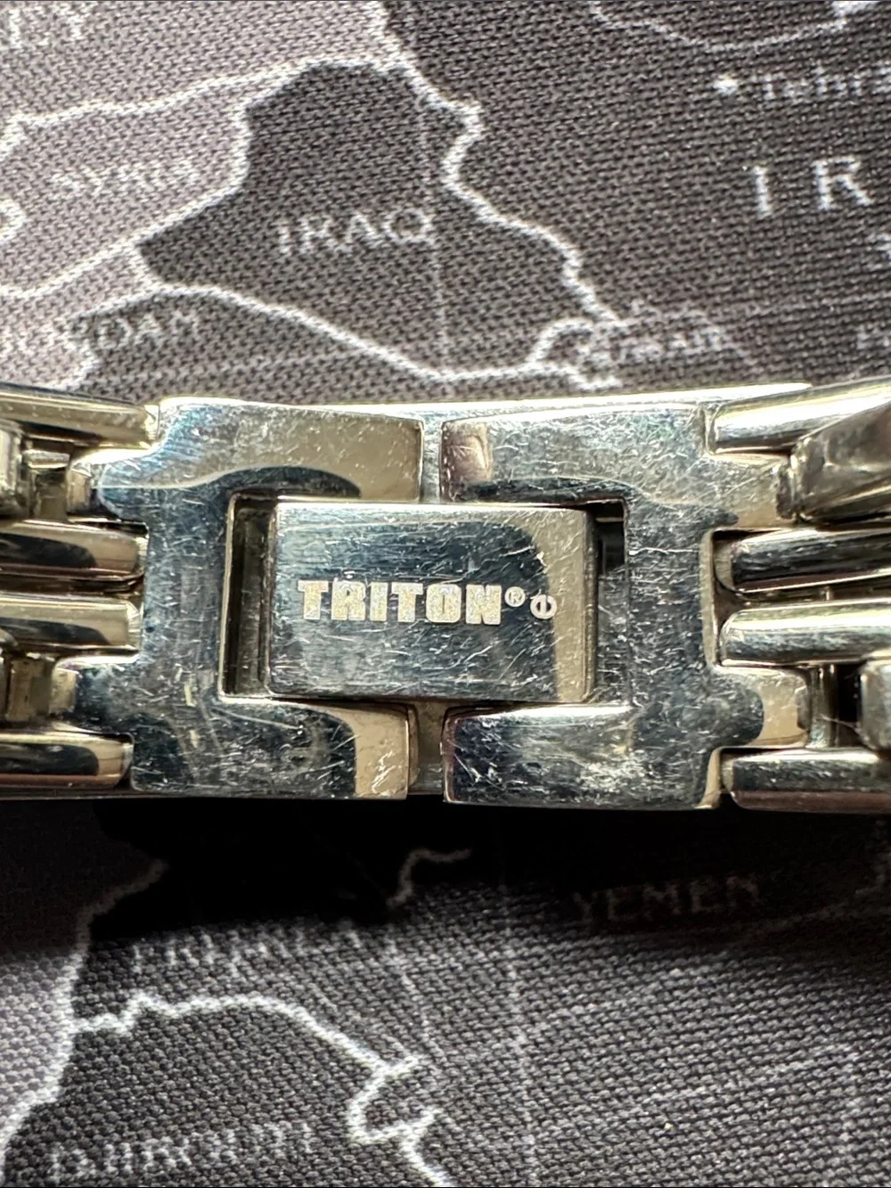 Men's Brushed Silver Stainless Steel ID Link Bracelet